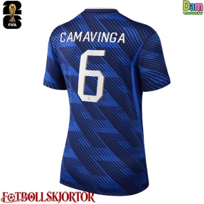 Frankrike Eduardo Camavinga #6 Hemmatröja Dam VM 2026 Kortärmad